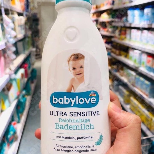 Sữa tắm cho bé ULTRA SENSITIVE BABYLOVE chai 250ml chính hãng Đức