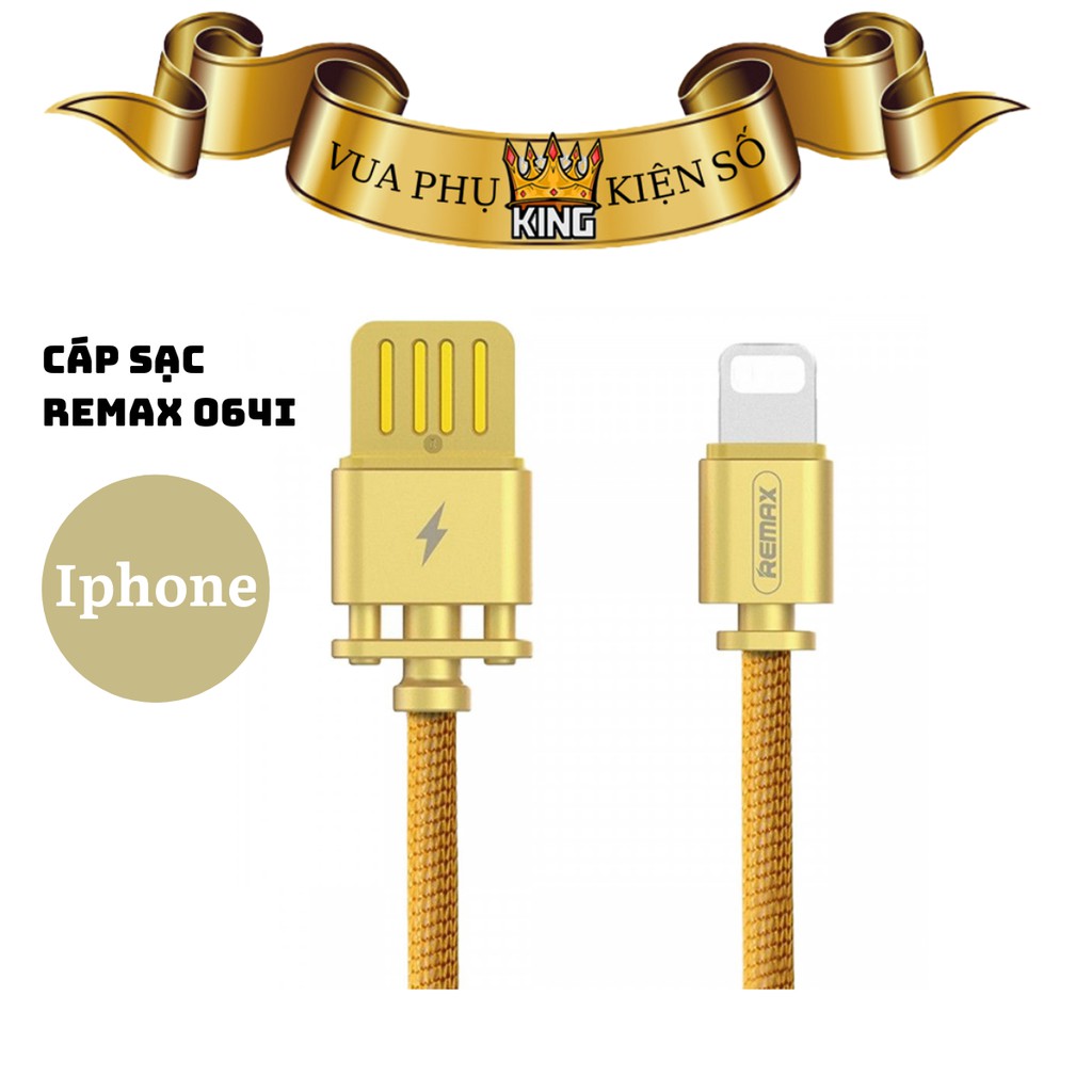 Cáp sạc Remax RC-064i vải cao cấp - Cáp Iphone