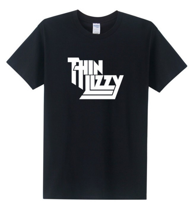 Heavy Metal Rock Band Thin Lizzy T Shirt Men Tops Music Pop Men T-shirt Short Sleeve Cotton O-neck Tee Tops