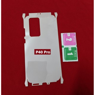 Miếng film dán PPF loại xịn phủ full 99% lưng viền Huawei P40 Pro