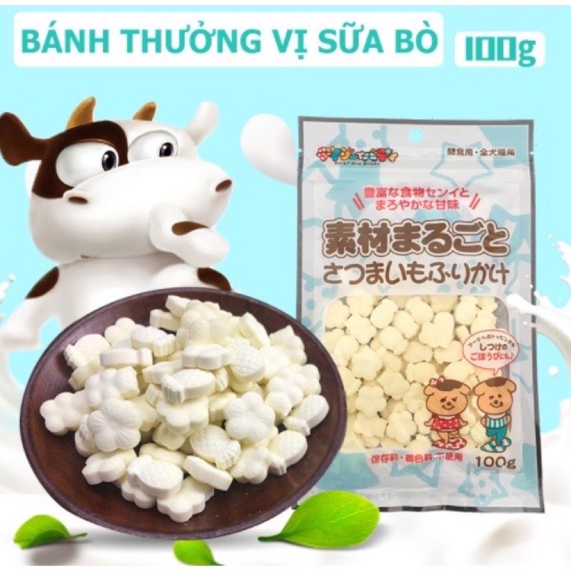 Bánh thưởng cho chó mèo - Kẹo sữa bổ sung Canxi cho chó mèo thích hợp cho mọi lứa tuổi