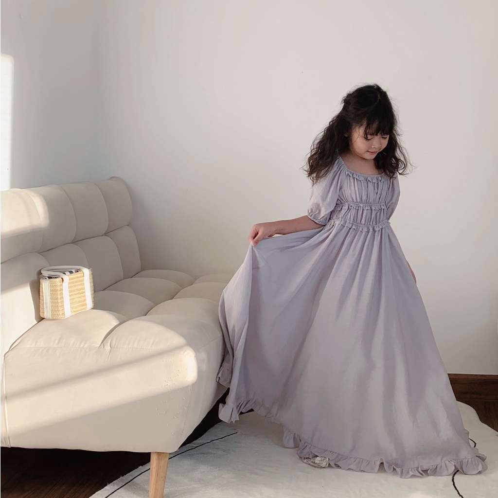 Đầm babydoll tay phồng công chúa