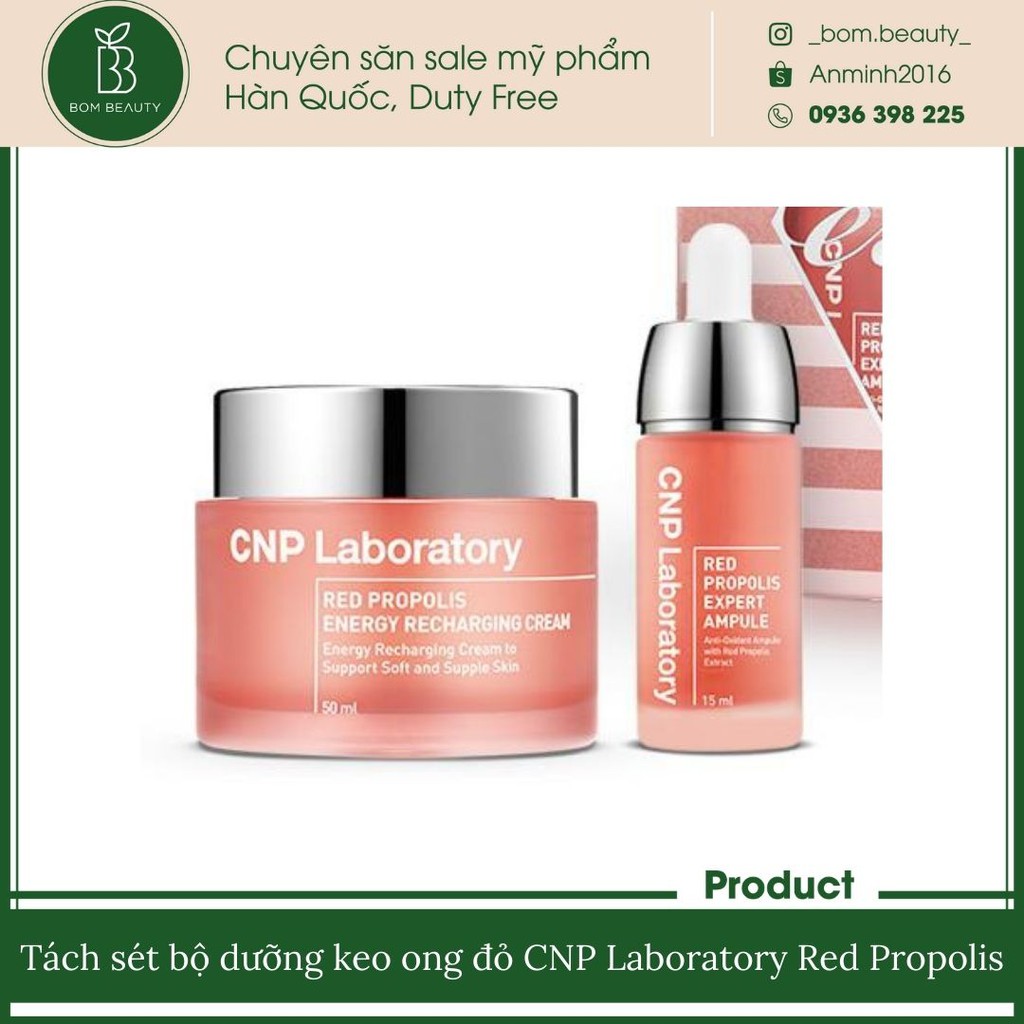 [Mã COS0505 giảm 8% đơn 300K] (#CNP) Tách sét bộ dưỡng keo ong đỏ CNP Laboratory Red Propolis