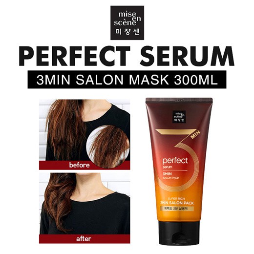 Kem Ủ Tóc Mise En Scene 3min Salon Pack 300ml