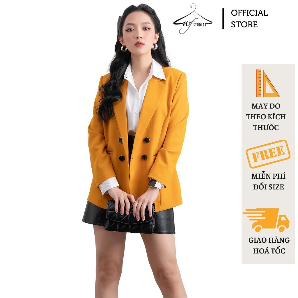 Áo khoác blazer, áo vest nữ kiểu Hàn Quốc tay dài, chất vải đẹp, nhiều màu Blz 03- Thời trang công sở WFstudios