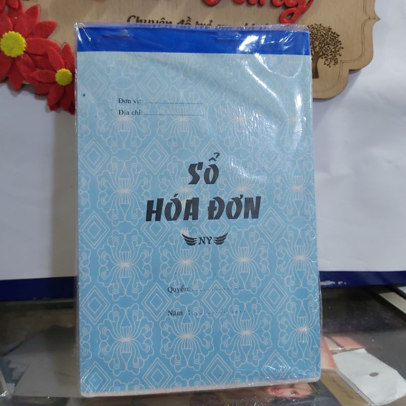 Sỉ 10 quyển hóa đơn 2 liên có bìa lót