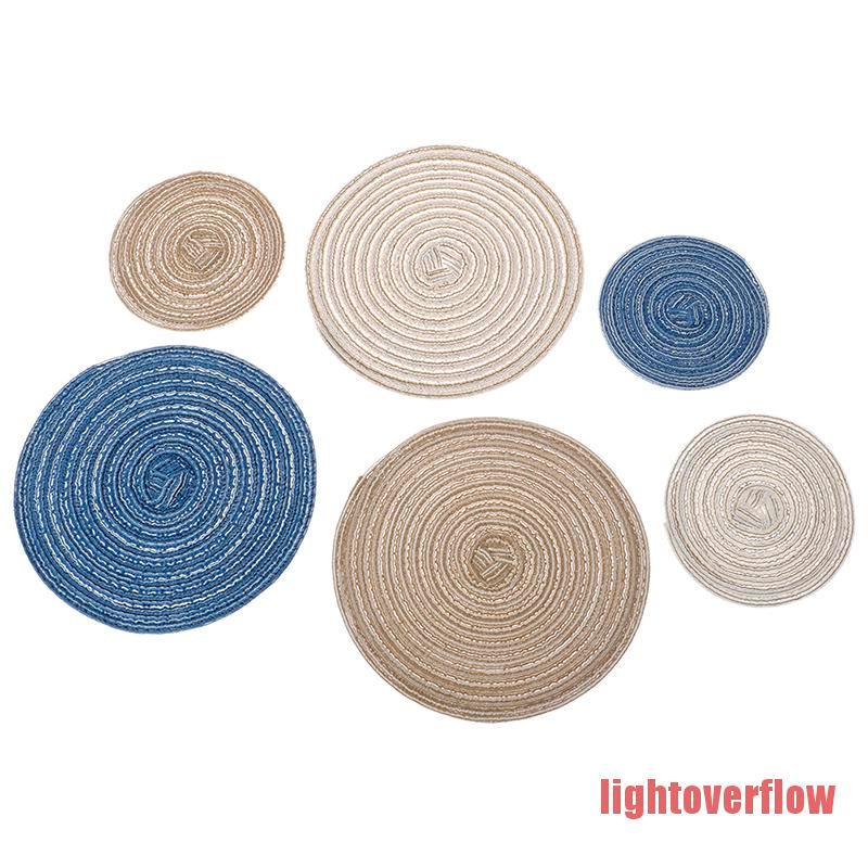 Thảm Lót Sàn Hình Tròn Đa Năng Trang Trí Nhà Búp Bê