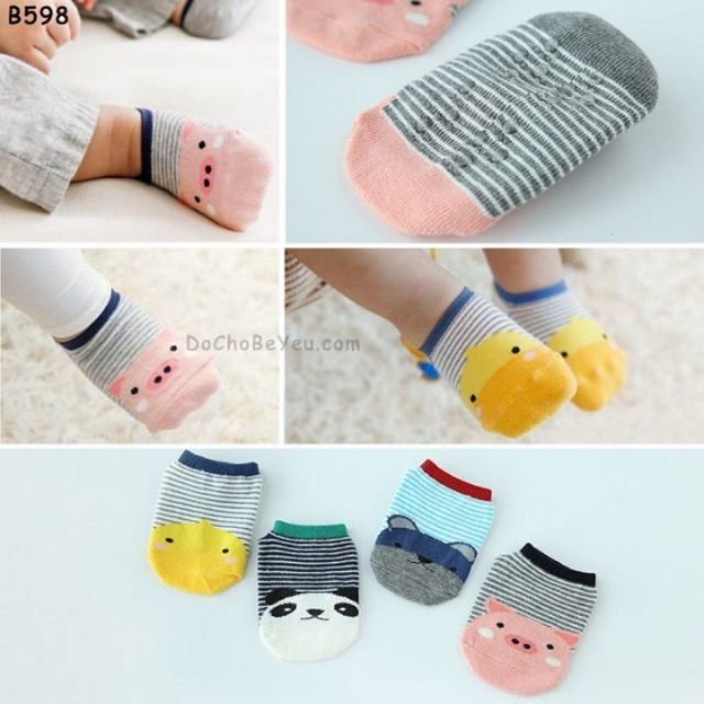 5 đôi tất cổ ngắn xuất Hàn cho bé trai bé gái,tất len cho bé