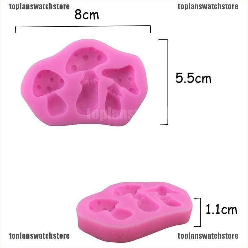 Khuôn silicone Tạo Hình Nấm 3d Trang Trí Bánh diy