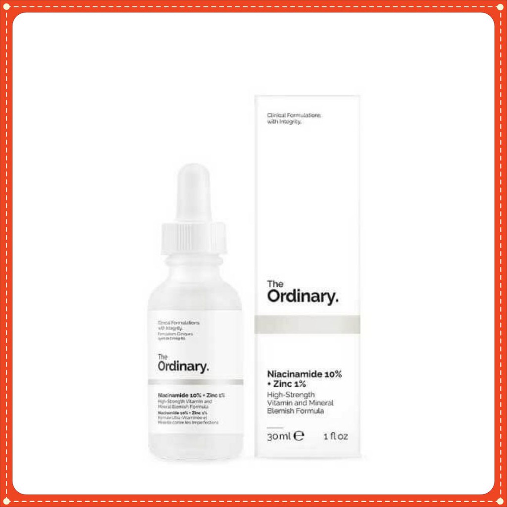 Serum The Ordinary Niacinamide 10% + Zinc 1% – Serum Chống Viêm, Giảm Kích Ứng Dành Cho Da Mụn