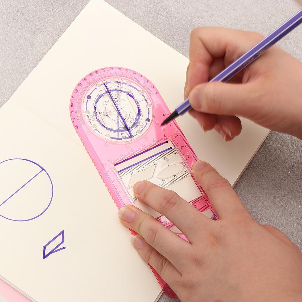 LANFY Thước Vẽ Kiến Trúc Hình Học Đa Năng Cho Trường Học / Văn Phòng