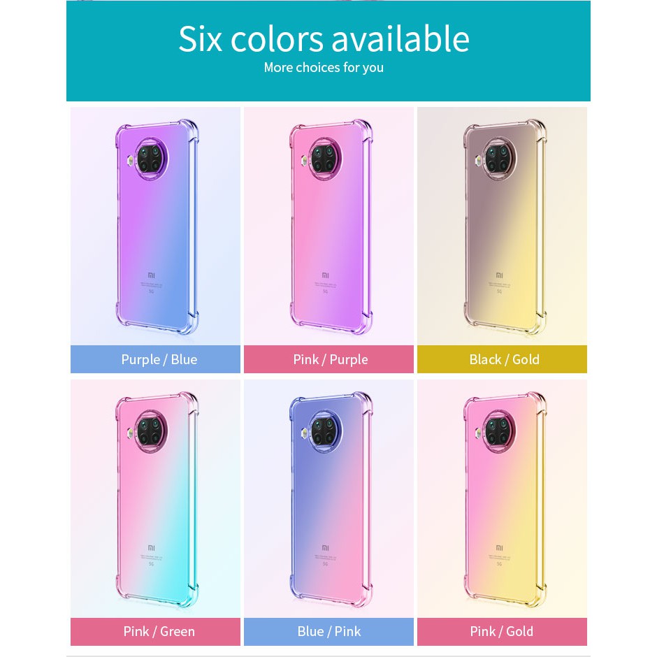 Ốp lưng Xiaomi Mi 10T Lite / Note 9 Pro 5G dẻo đa sắc lồi 4 góc ôm khít máy