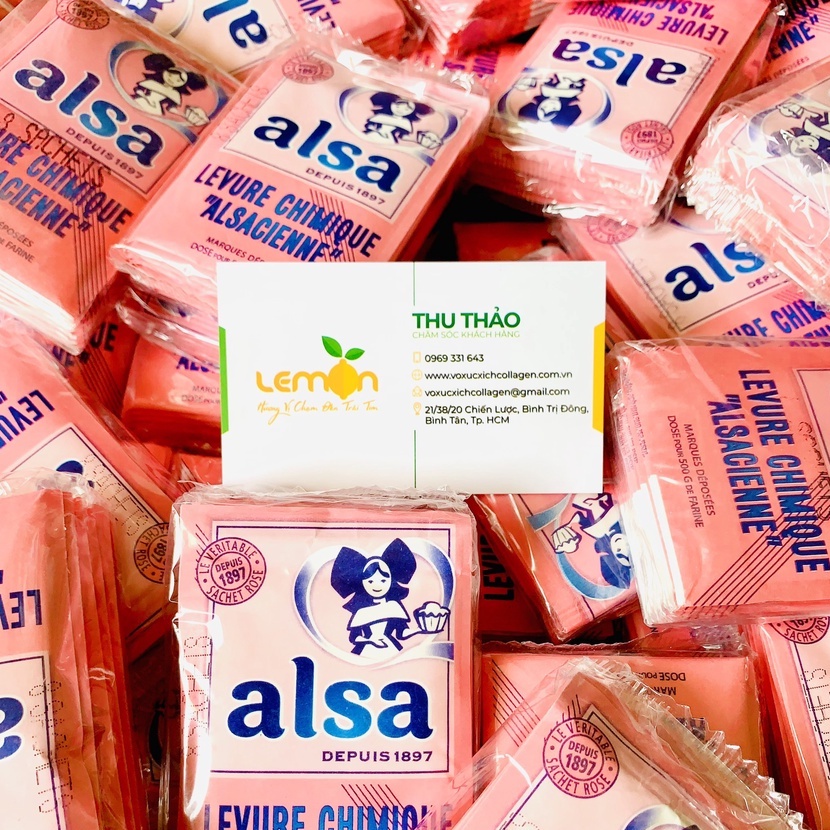 Bột nở ALSA gói 11g  hàng Pháp - Date xa