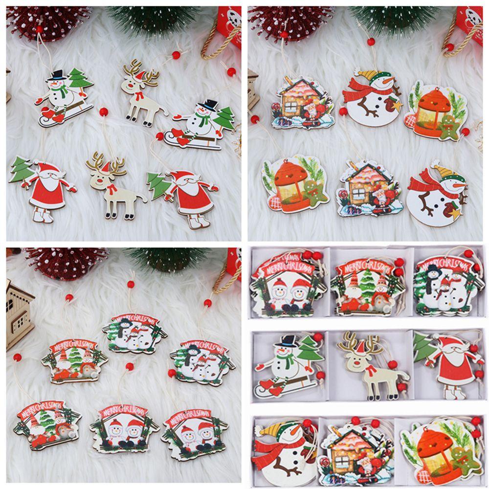 Hộp 6 Phụ Kiện Treo Trang Trí Cây Thông Giáng Sinh