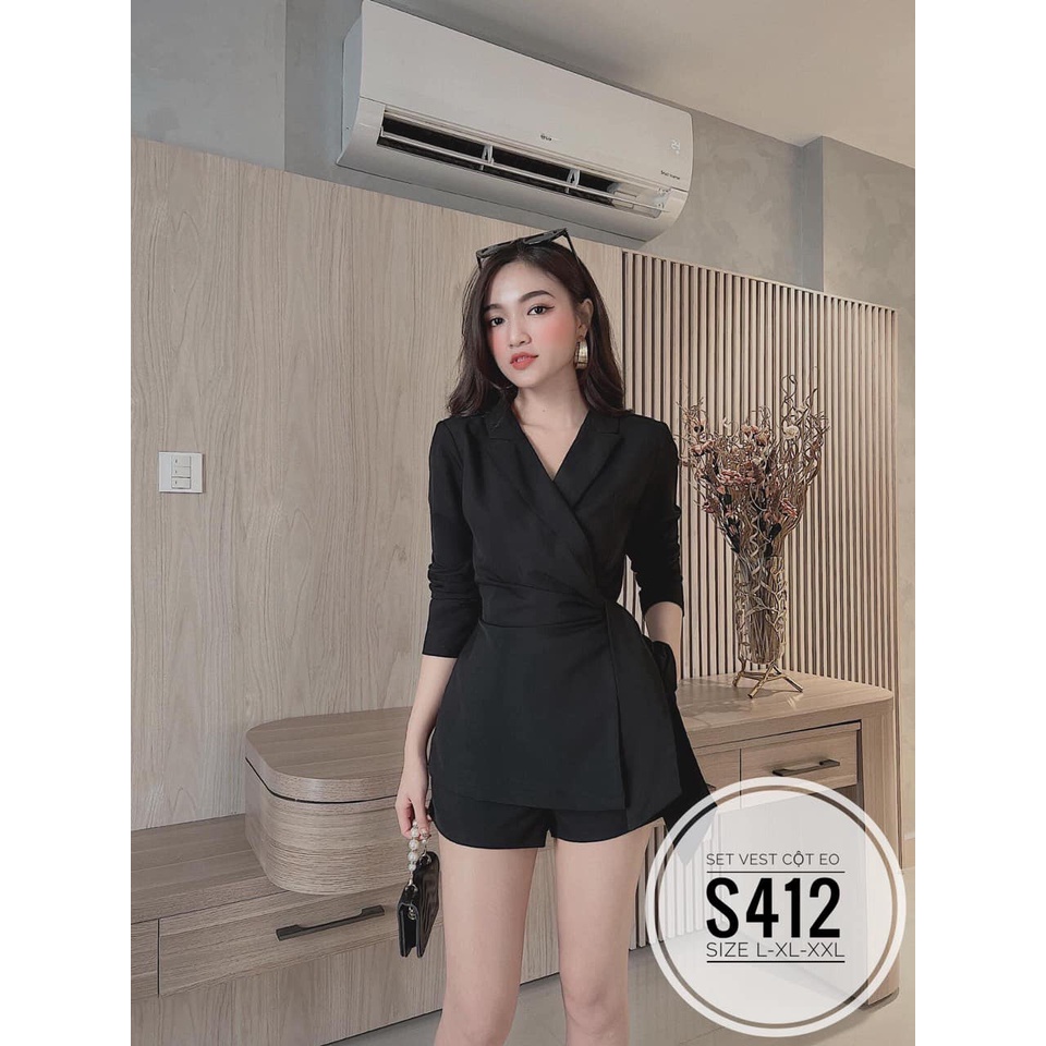 SET VEST BIGSIZE CỘT NƠ XINH