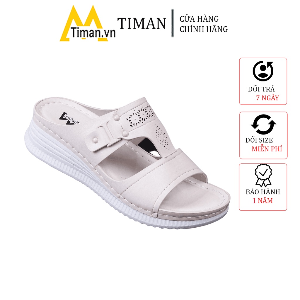 Dép nữ đế xuồng quai hậu bánh mì cao gót quai ngang lê xỏ ngón thời trang thiết kế sục đẹp bảo hành 1 năm DX10 TIMAN