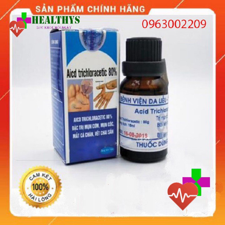 Mụn Cơm - Mụn Cóc - Mắt Cá Chân Viện Da Liễu - Acid Trivhloracetic 80%