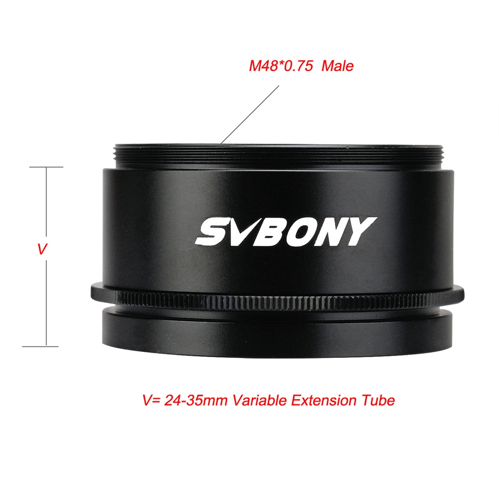 Ống nối SVBONY SV109 giao diện M48 có thể điều chỉnh tiêu cự 24-35mm