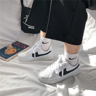Giày Thể Thao Trắng Phong Cách ulzzang Hàn Quốc Thời Trang Mùa Hè 2021 Cho Nữ
