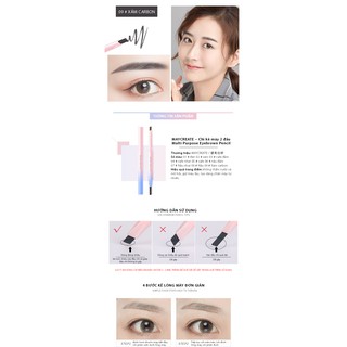 Chì Kẻ Mày 2 Đầu Maycreate Hàng Nội Địa Trung.