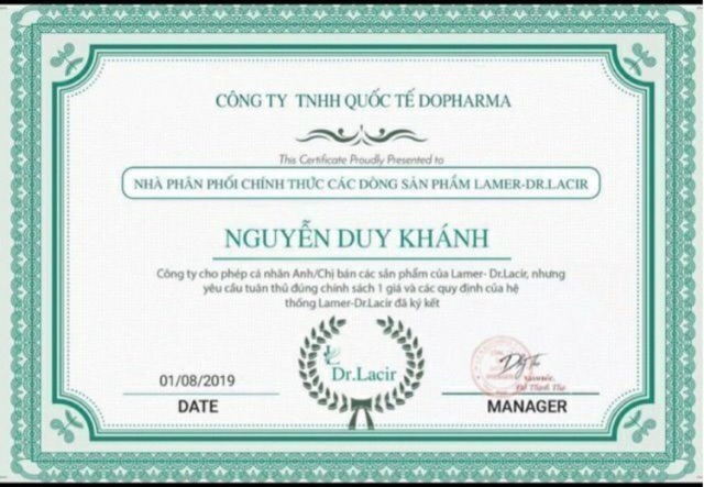 [kèm quà] SỮA TẨY TRANG DỊU NHẸ LAMER DR.LACIR - dành cho mọi loại da, cấp ẩm da, sạch sâu, không chứa cồn, không khô da