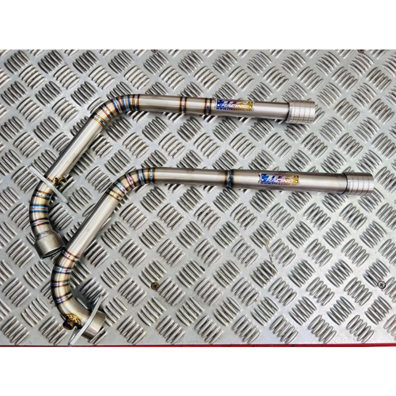 Cổ titan TTR gắn pô zin Suzuki Raider, Sonic, Winner X