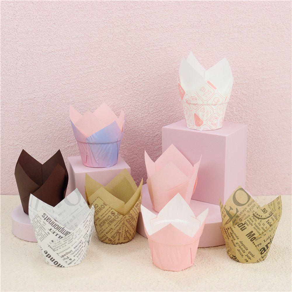 Set 50 Cốc Làm Bánh Cupcake Muffin Xinh Xắn Tiện Dụng