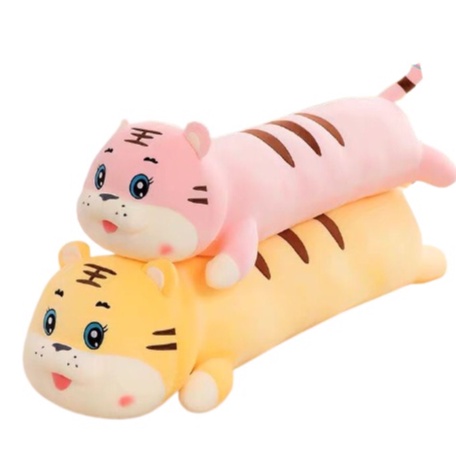 GẤU BÔNG HÌNH CON CỌP HỔ NẰM LÀM GỐI ÔM CHO BÉ 1 TUỔI SIZE 60CM AN TOÀN CHO BÉ