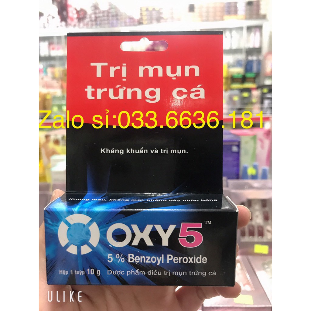 kem OXY 5 t.r.ị mụn trứng cá và kháng khuẩn 1 tuýp 10g