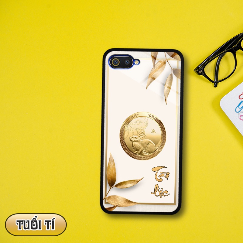 Ốp lưng kính 3D 12 con giáp -  Realme C2/ A1K