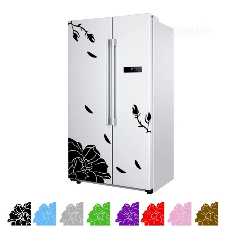 Miếng dán trang trí tủ lạnh họa tiết hoa lá xinh xắn
