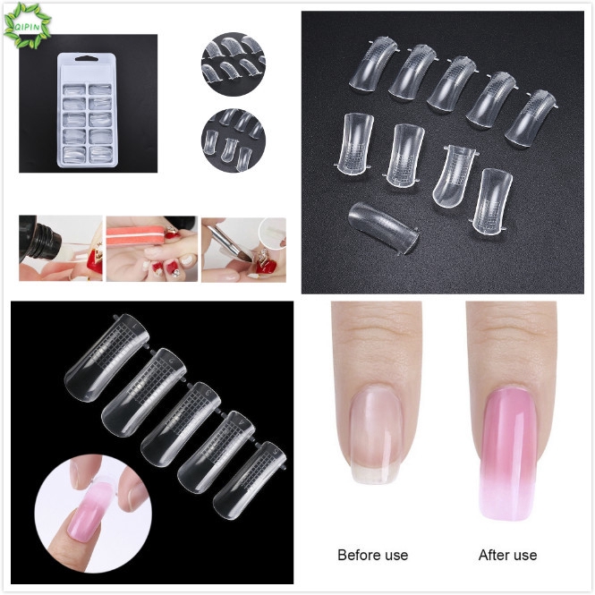 [Hàng mới về] 100 Khuôn móng giả dùng để đắp nối dài móng chuyên dụng chất lượng cao