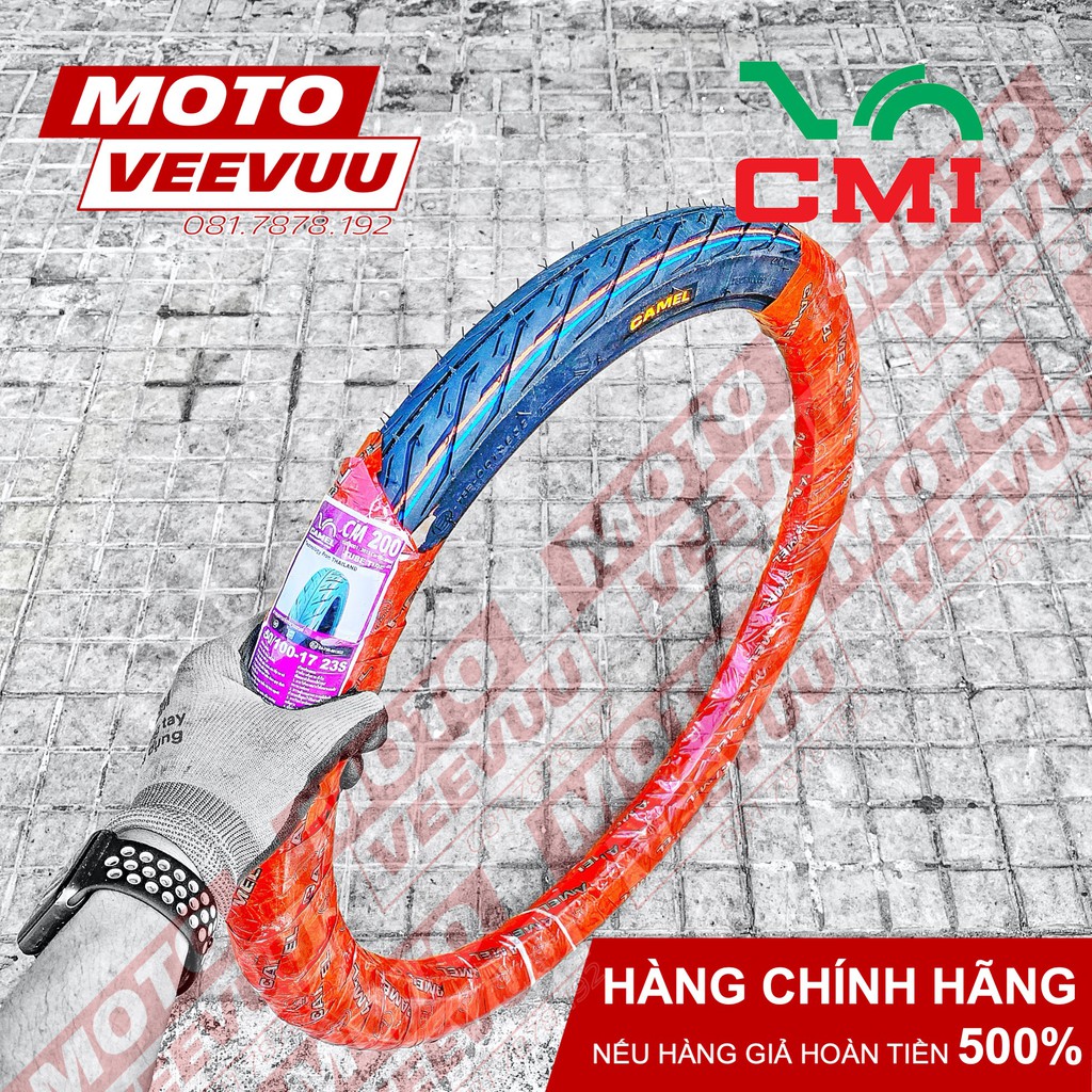 Vỏ lốp xe máy Camel CRV Cheetah 50/100-17 TT 200 Gai Xương cá phượng hoàng (Lốp xài ruột)