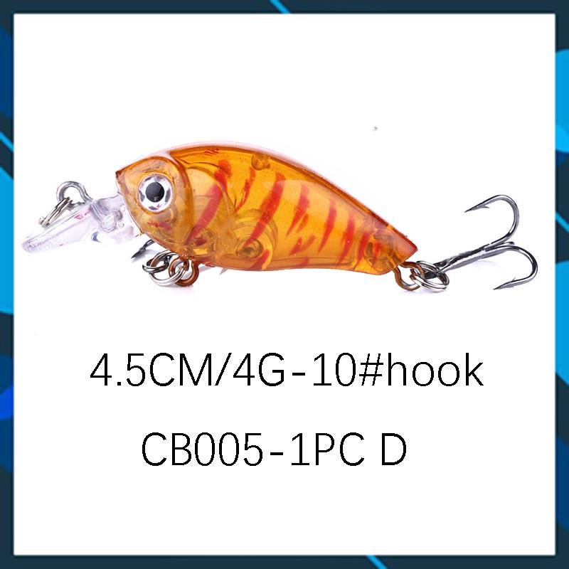 [Chất Lượng] Mồi câu cá_ Mồi Câu Lure chukky nhân tạo 3d sống động 4.5cm 4g_LURE _20