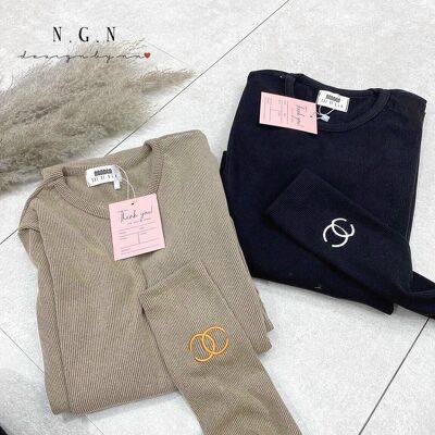 Váy len tăm body thêu tay hottrend