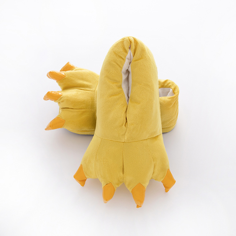 Dép bông đi trong nhà thiết kế hình chân khủng long đẹp mắt