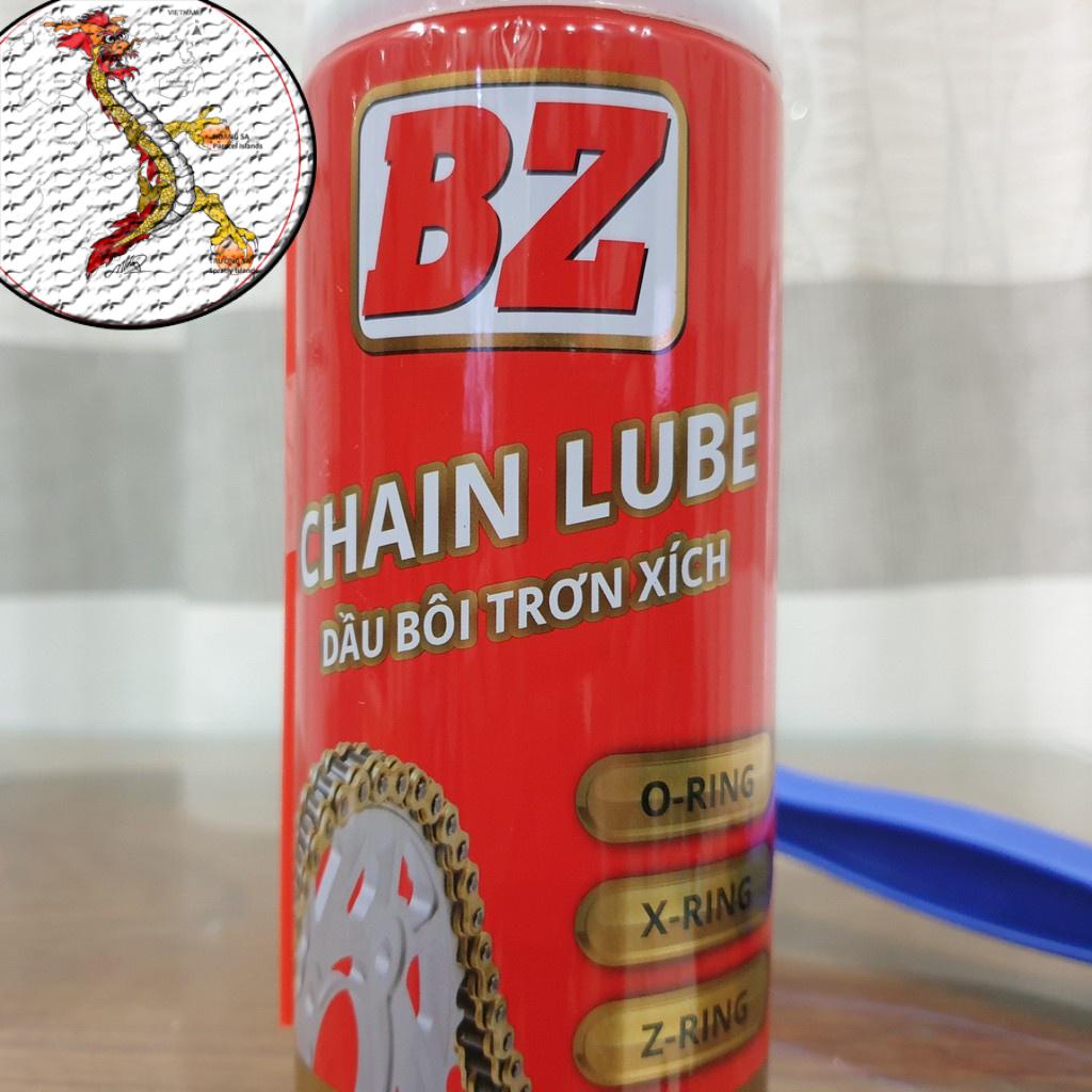 [Chính hãng] Chai Xịt Dưỡng Sên BZ CHAIN LUBE 450ml, chai bôi trơn bảo dưỡng sên BZ 450ml dạng tơ nhện bám dính