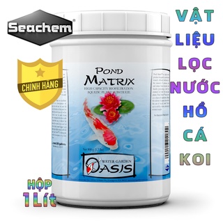 Vật liệu lọc Seachem - Pond Matrix giúp vi sinh phát triển xử lý nước hồ cá Koi, hồ thủy sinh - Hộp 1 Lít