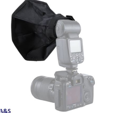 Bọc Đèn flash máy ánh ảnh 20cm Softbox cho máy khuếch tán tốc Chụp ảnh Canon - FLS20