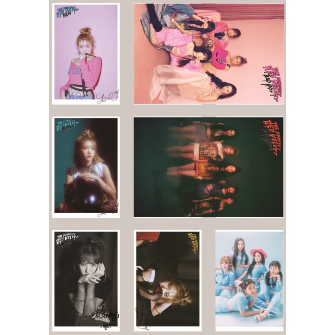 Lomo card ảnh nhóm nhạc RED VELVET BAD BOY Có chữ ký full 31 ảnh