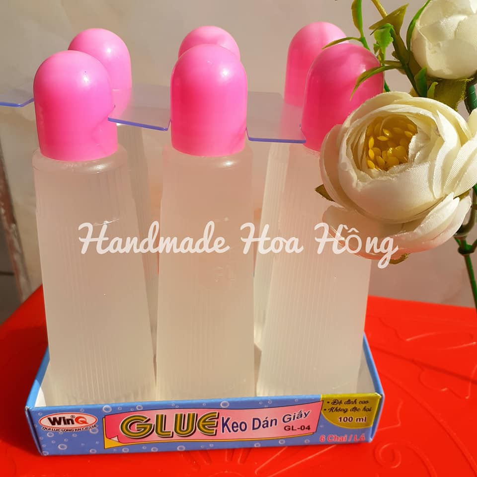 1 chai hồ nước 100ml - Keo dán giấy - độ dính cao - không độc hại - thích hợp dùng trong thủ công, handmade