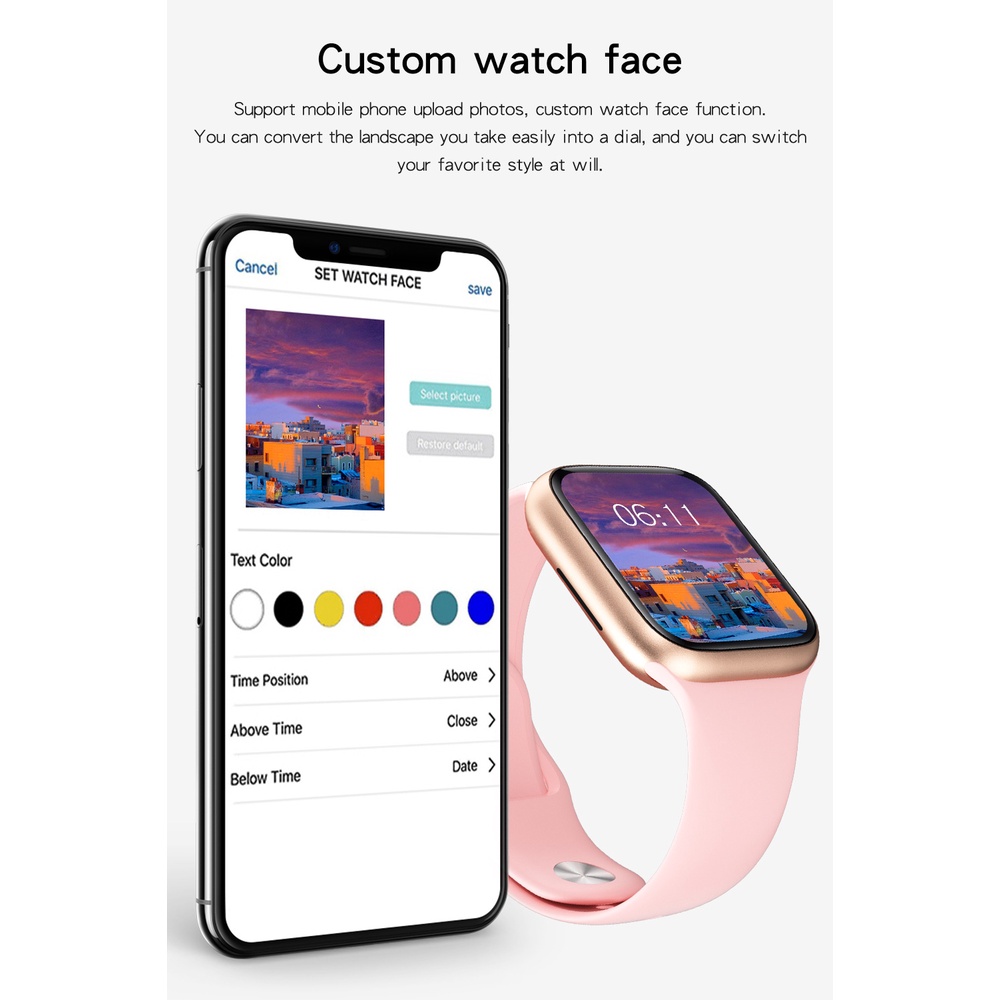 Đồng Hồ Thông Minh IWO 14 W26 Pro Max Series 7 44MM Bluetooth Và Phụ Kiện