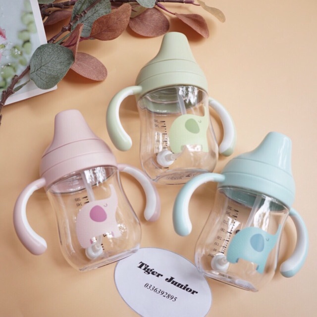 Bình Nước Cho Bé Tập Uống YEAHPY Mỏ Vịt 260ml DDBN242