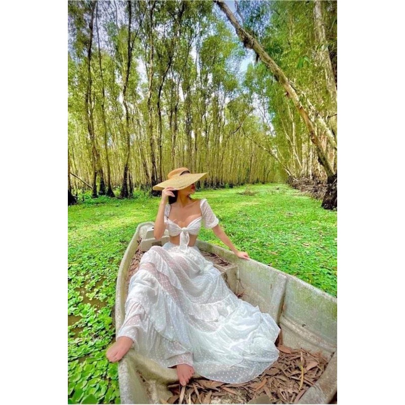 SET ÁO + CHÂN VÁY TRẮNG