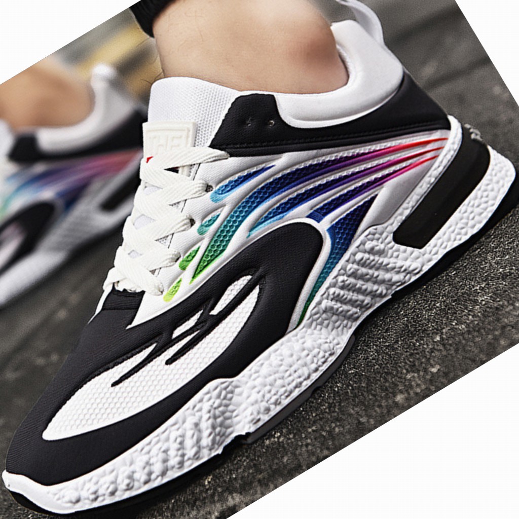 Giày Safa Thể Thao Sneakers Nam Màu Đen Trắng ,Đen Cam ,Xám Đế Phylon Vải Dệt Siêu Nhẹ, Êm Chân Mã ATS005 | BigBuy360 - bigbuy360.vn