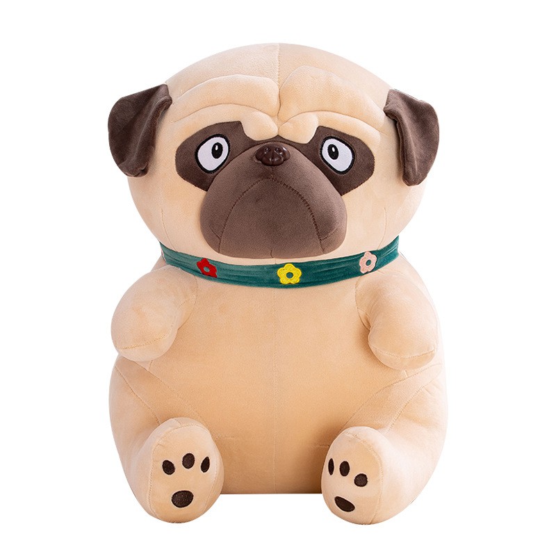 Cún bông Pug nâu dễ thương - Gấu bông chó Pug - Gấu bông Bee