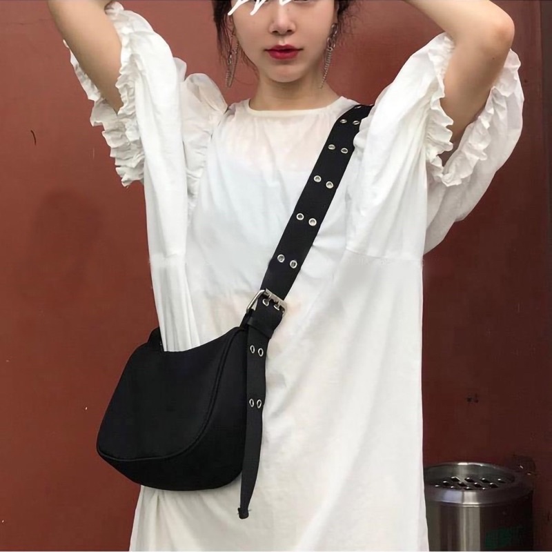 💃 Túi Vải Tote Khoen Bấm Túi Đeo Chéo Dáng Mini