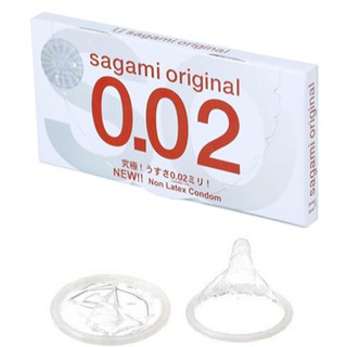 BAO CAO SU Cực Siêu Mỏng SAGAMI Original 0.02 hộp 2 chiếc