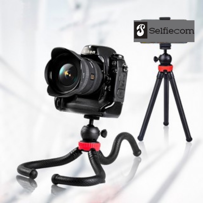 Giá đỡ điện thoại/máy ảnh Selfiecom MT04 dạng tripod 3 chân bạch tuộc uốn dẻo