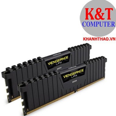 Ram máy tính DDR4 Corsair 8GB-Bus 2666 CMK8X4M1A2666C16- TẢN NHIỆT